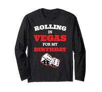 Rolling Dice Las Vegas Viaggio di Compleanno 2025 Vacation Poker NV Maglia a Manica