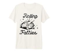 Rolling Fatties Funny Cat Lover for Pet Enthusiasts Maglietta Premium