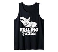 Rolling Fatties Funny French Bulldog Design Canotta