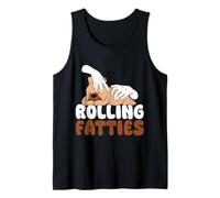 Rolling Fatties Funny French Bulldog Design Canotta