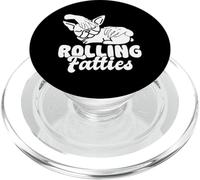 Rolling Fatties Funny French Bulldog Design PopSockets PopGrip per MagSafe