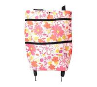Rolling Grocery Bag - Foldable Waterproof Reusable Grocery Tote Cart
