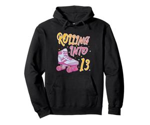 Rolling Into 13years Let's Roll I'm Turning 13 Pattini a rotelle Felpa con Cappuccio