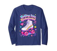 Rolling Into Kindergarten - Pattino a rotelle retrò per Tornare a Scuola Maglia a Manica