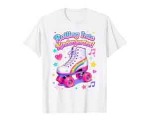Rolling Into Kindergarten - Pattino a rotelle retrò per Tornare a Scuola Maglietta