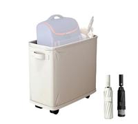 Rolling Laundry Basket - Laundry Basket with Wheels | Freestanding Lâundry Cart | Thin Laundrry Baskets with Stand Foldable Waterproof Sorter and Organizer on Wheels Dirty Lâundry Hamper
