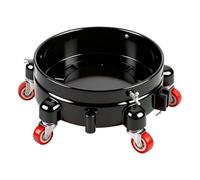 Rolling Locking Casters, Heavy-Duty Bucket Cart, 360-Degree Professional Rolling Base, 11-Inch 5-Gallon Bucket Caster for Car Wash and Detailing, Durable Mobile for Home, Work, School