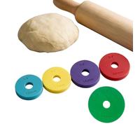 Rolling Pin Guide Rings for Cake Pops, PLA Dough Thickness Spacer Guides | Compatibile con matterelli regolabili Joseph Joseph, foro centrale 1/2",5/8",3/4" 1" (accessori da forno metrici e imperiali)