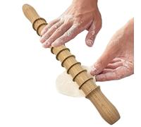 Rolling Pins For Baking - Multipurpose Dough Pasta Roller Baking Dough Roller,Healthy Bakking Tool Household Spiral Doughh Rolling Pin Wooden Doughh Rollers For Noodles Dumpling Pastries