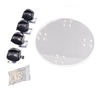 Rolling Plant Stand, Round Caster Planter Base, 7.87x2.2in Heavy Duty Flower Pot Trolley, Smooth Mobility Support, Authentic Wheels Design for Garden Patio Balcony