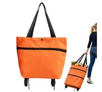 Rolling Shopping Bag | Heavy Duty Portable Compact Rolling Tote |