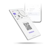 Rolling Square AirCard Pro - Wallet Tracker Card Bluetooth Compatibile Solo con Android Google Find Hub - Localizzatore GPS Ricarica Wireless e ID Digitale, Gadget Tecnologici, Smart Tag