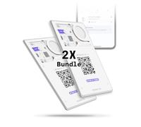 Rolling Square AirCard Pro - Wallet Tracker Card Bluetooth Compatibile Solo con Android Google Find My Device - Localizzatore GPS Ricarica Wireless, Gadget Tecnologici, Smart Tag - Bundle 2x
