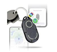 Rolling Square AirNotch Pro Dual - Tracker Android e Apple, Localizzatore Bluetooth Compatibile con Apple Find My e Google Android Find Hub, Suono 360°, Batterie Sostituibili, Air Tracker Tag Grigio