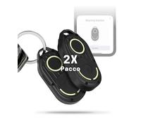 Rolling Square AirNotch Pro - Portachiavi Bluetooth, Localizzatore Bluetooth Compatibile Solo con Apple Find My - Tracker con Suono a 360°, Batterie Sostituibili, Smart Tag Impermeabile Fosforescente