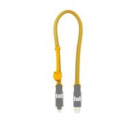 Rolling Square inCharge XL 30 cm - Cavo Usb Type-c, Cavo Universale Cellulare, Regalo Uomo, Caricatore Universale Cellulare 6 in 1, Gadget Tecnologico, Giallo, Cavo Lightning da 100W