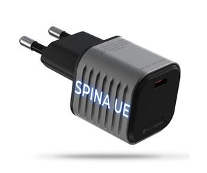 Rolling Square Supertiny - 65W GaN Charger, Alimentatore USB C ad Alta Velocità con Prese EU, Caricatore da Viaggio Ultra Compatto per Cellulari, Computer, Tablets e Dispositivi USB-C