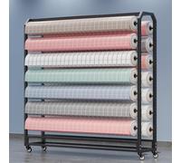 Rolling Sto RackSteel nizer per vinile e pelle Rolls le Design con ruote per un facile trasporto & Craft Room