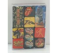 ROLLING STONES ESTABLISCHED 1962 Set di 9 Mini Magneti in Box Trasparente