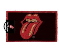 Rolling Stones - Labbra Lingua Logo Tappetino Zerbino 60 X 40 CM Cocco PVC Retro