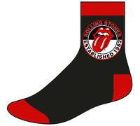 Rolling Stones Official Printed Socks (Black/Red)