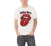 Rolling Stones - T-Shirt # M White Unisex # Tattoo Flash