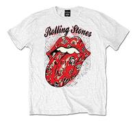 Rolling Stones - T-Shirt # S White Unisex # Tattoo Flash