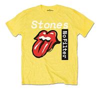 Rolling Stones The No Filter Text T-Shirt, Giallo, L Uomo