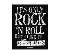 Rolling Stones The Patch Its Only Rock N Roll Ufficiale 10Cm X 8Cm Woven Sew On Size Accessory Size
