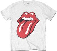 Rock Off The Rolling Stones Classic Tongue With Soft Hand Inks, Maglietta A Maniche Corte Uomo, Bianco (White), M