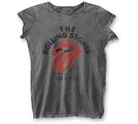 Rolling Stones - the - T-Shirt # L Ladies Grey # New York City 75