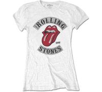 Rolling Stones the - T-Shirt # M Ladies White # Tour 1978