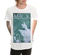 Rolling Stones The T Shirt Retro Mick Jagger Live Nuovo Ufficiale Uomo Bianca