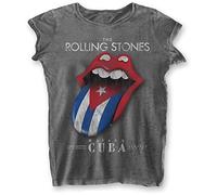 Rolling Stones - the - T-Shirt # Xxl Ladies Grey # Havana Cuba