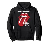 Rolling Stones ufficiali da donna e da uomo nero Felpa con Cappuccio