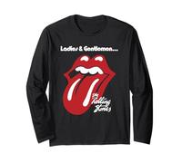 Rolling Stones ufficiali da donna e da uomo nero Maglia a Manica