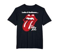 Rolling Stones Ufficiali da Donna e da Uomo Nero Maglietta, Uomo Taglie Grandi, Nero, 6X Tall