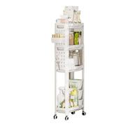 Rolling Utility Cart - Rack portaoggetti da cucina multilivello | Mobile Siring Trolley | Organizer in metallo resistente con ruote chiudibili | Unità versatile per la casa, il