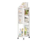 Rolling Utility Cart - Rack portaoggetti da cucina multilivello | Mobile Siring Trolley | Organizer in metallo resistente con ruote chiudibili | Unità versatile per la casa, il
