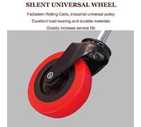 Rolling Utility Detailing strumento carrello Organizzatore, Carrello di dettaglio dell'autolavaggio di 3 livelli con i supporti d'attaccatura laterali della bottiglia e del piatto