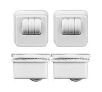 Rolling Wheels for Furniture 4 Pieces, Silent Appliance Roller, 360-Degree Rotate Heavy-Duty Adhesive Rolling Wheels for Home, Workplace, Workshop, Storage Box, Bedside, Flower Pot