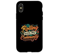Rolling with My Community Group Unity Design Custodia per iPhone X/XS