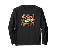 Rolling with My Community Group Unity Design Maglia a Manica