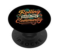 Rolling with My Community Group Unity Design PopSockets PopGrip Adesivo