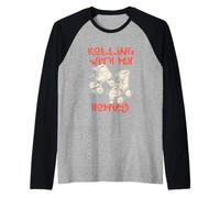 Rolling with My Homies - Pattini a rotelle in Stile retrò Maglia con Maniche Raglan