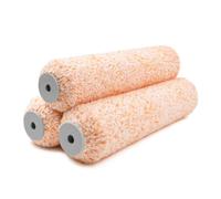 ROLLINGDOG Copertura per rullo in microfibra da 30,5 cm, pelo da 3/4 pollici, diametro interno 4,8 cm, manicotto riutilizzabile con tappi terminali in plastica per vernice al lattice, pittura su