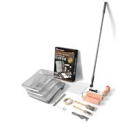 ROLLINGDOG Kit di rulli per pittura da 7,6 cm e 22,9 cm, 18 pezzi, in microfibra, con asta di estensione per pareti dipinte