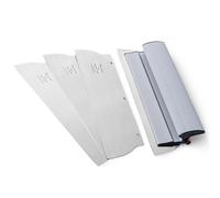 ROLLINGDOG Lama da 45,7 cm, 2 pezzi da 0,5 mm e 1 da 0,3 mm, in acciaio inox, strumenti di finitura per levigare pareti e soffitti