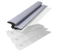 ROLLINGDOG Lama per scrematura da 81,9 cm, 2 pezzi da 0,5 mm e 1 da 0,3 mm, in acciaio inox, strumenti di finitura per grandi superfici di levigatura di pareti e soffitti