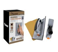 ROLLINGDOG Levigatrice manuale angolare per cartongesso, 6 pezzi, carta vetrata a rete di ossido per pulizia e lucidatura di pareti angolari